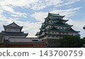 名古屋城的天守閣和藍天 143700759