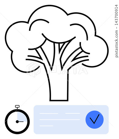 Nutrition, diet planning, time management, healthy lifestyle, fitness tracking, meal prep. Broccoli outline, stopwatch icon and checklist element are . Nutrition and diet planning concept Nutrition, diet planning, time management, healthy lifestyle, fitness tracking, meal prep. Broccoli outline, stopwatch icon and checklist element are . Nutrition and diet planning concept 143700914