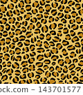 Stylish leopard print/animal print painted with a brush. 143701577