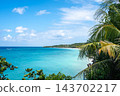 Turquoise waters at Bira Beach, Sulawesi, Indonesia coastline view 143702217