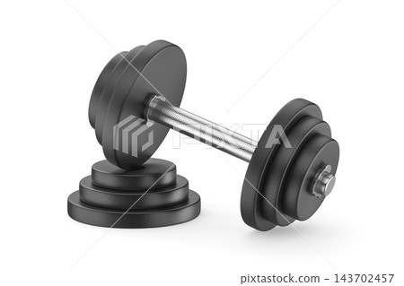 Dumbbell with extra weight discs Dumbbell with extra weight discs 143702457