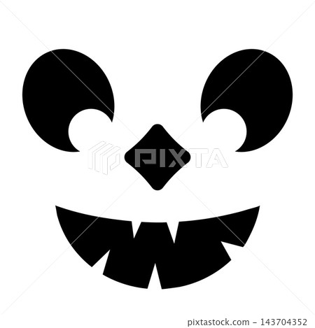 Halloween Pumpkin Face isolated on white. Laughing Jack o Lantern. Vector template for Halloween party banner, poster, invitations, shirt design, etc. Halloween Pumpkin Face isolated on white. Laughing Jack o Lantern. Vector template for Halloween party banner, poster, invitations, shirt design, etc. 143704352