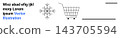 E-commerce, winter sales, digital design, holiday shopping, branding, product marketing. Snowflake and shopping cart with text elements. Winter sales and e-commerce design concepts 143705594