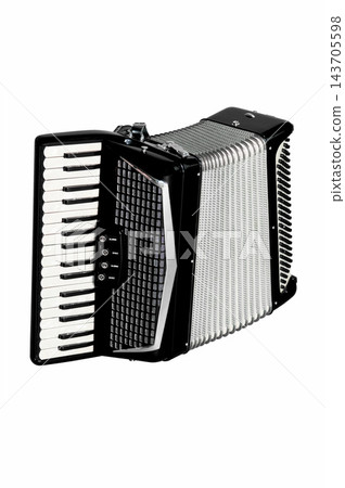 Accordion Musical Instrument Isolated on White Background Accordion Musical Instrument Isolated on White Background 143705598