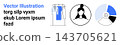 Fashion design, branding, identity, analytics, tech solutions, information. Clothing rack, woman portrait gear-infused chart. Fashion design and branding illustrated through conceptual elements 143705621