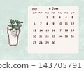 June 2027 Calendar (Sunday Start) 143705791