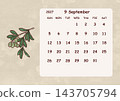 September 2027 Calendar (Sunday Start) 143705794