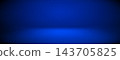 Room platform background with blue gradient limbo floor. Abstract 3d studio scene with empty base and ground. Minimal luxury podium backdrop for product display. 143705825