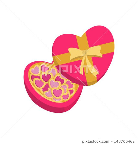 Charming heart-shaped cookie box in pastel tones, decorated with bows and subtle patterns. The design has a sweet, nostalgic feel, evoking warmth and affection. Ideal for Valentine’s Day cards Charming heart-shaped cookie box in pastel tones, decorated with bows and subtle patterns. The design has a sweet, nostalgic feel, evoking warmth and affection. Ideal for Valentine’s Day cards 143706462