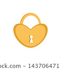 Ornate golden lock with mystical patterns and a rich antique finish. The design evokes ancient treasures, hidden chambers, and magical seals. Ideal for fantasy game assets 143706471