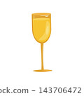 Elegant champagne flutes paired in a close composition, with soft pink and gold tones, delicate lace details, and a hint of rose petals. The lighting is warm and intimate, creating a romantic atmosphe 143706472