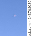 moon floating in the blue sky 143708080