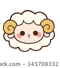 Sheep illustration, Year of the Sheep, New Year's card material 143708332