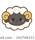 Sheep illustration, Year of the Sheep, New Year's card material 143708333