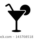 向量雞尾酒插圖 143708518