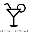 向量雞尾酒插圖 143708524