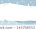 Snowscape frame (horizontal orientation) 143708553