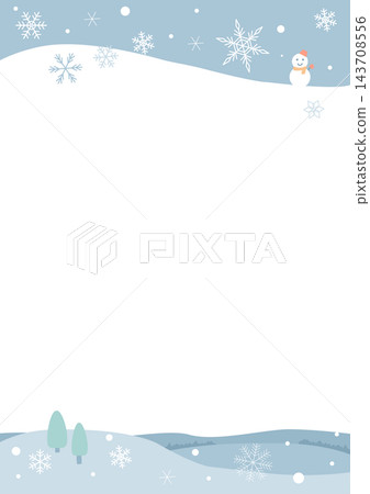 雪景畫框(直式版) 雪景畫框(直式版) 143708556