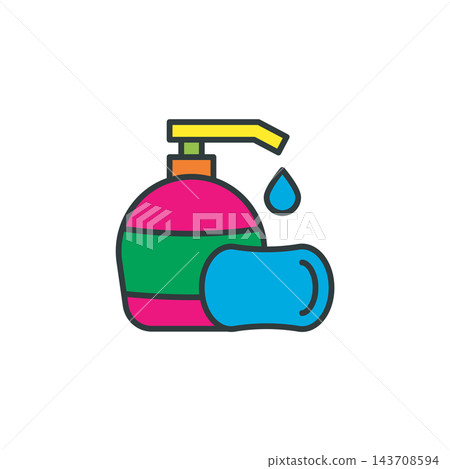 Soap icon vector design templates simple and modern concept Soap icon vector design templates simple and modern concept 143708594