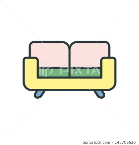 Sofa furniture icon vector design templates simple and modern Sofa furniture icon vector design templates simple and modern 143708620