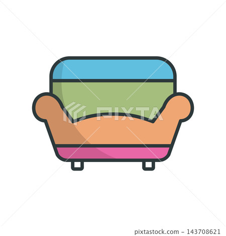 Sofa furniture icon vector design templates simple and modern Sofa furniture icon vector design templates simple and modern 143708621