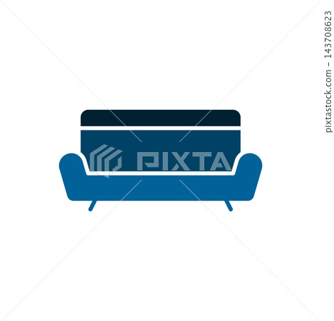 Sofa furniture icon vector design templates simple and modern Sofa furniture icon vector design templates simple and modern 143708623