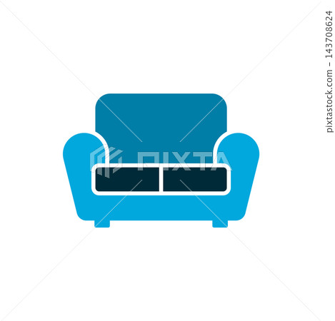 Sofa furniture icon vector design templates simple and modern Sofa furniture icon vector design templates simple and modern 143708624