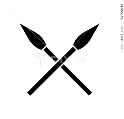 Spear icon design templates simple and modern concept 143709045
