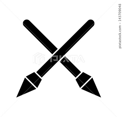 Spear icon design templates simple and modern concept Spear icon design templates simple and modern concept 143709048