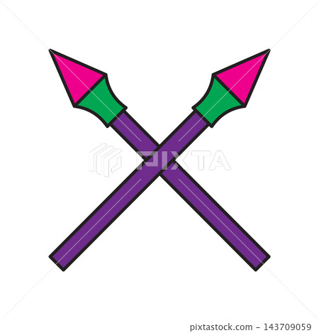 Spear icon design templates simple and modern concept Spear icon design templates simple and modern concept 143709059