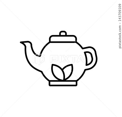 Tea Pot Icon vector design templates simple and modern 143709109