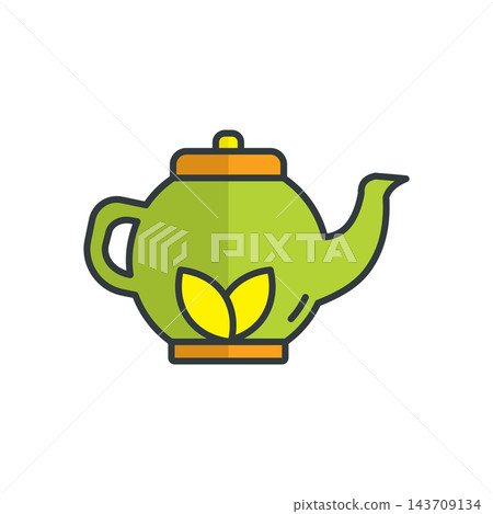 Tea Pot Icon vector design templates simple and modern 143709134