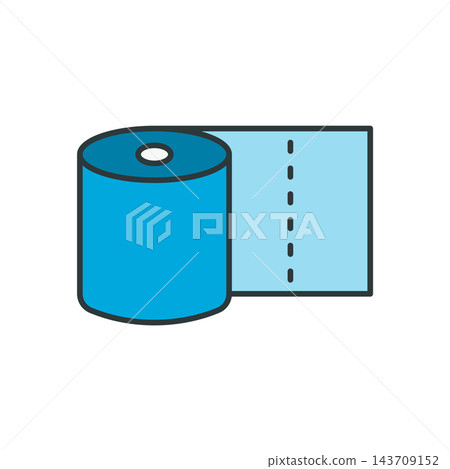 Toilet Tissue icon vector design templates simple and modern concept Toilet Tissue icon vector design templates simple and modern concept 143709152