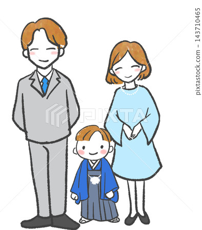 Family photo for Shichi-Go-San celebration at age 5 Family photo for Shichi-Go-San celebration at age 5 143710465