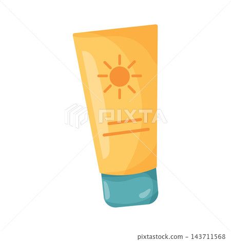 Illustration of Sun Cream Illustration of Sun Cream 143711568