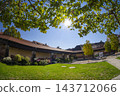 Seminary Garden  historic Franciscan monastery garden in Sankt Polten, Austria 143712066