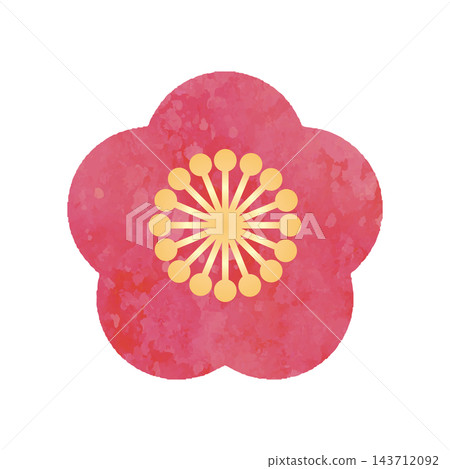 Plum blossom icon, watercolor, New Year's, New Year's card, pine, bamboo, and plum, Hina Matsuri (Girls' Festival), Japanese style, decoration, ornament, pattern, design material Plum blossom icon, watercolor, New Year's, New Year's card, pine, bamboo, and plum, Hina Matsuri (Girls' Festival), Japanese style, decoration, ornament, pattern, design material 143712092