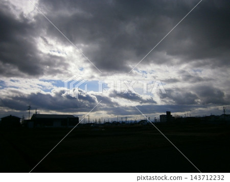 一幅擁有變幻莫測的雲彩的風景 一幅擁有變幻莫測的雲彩的風景 143712232