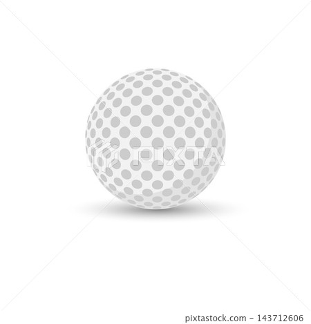 Realistic golf ball. Vector illustration Realistic golf ball. Vector illustration 143712606
