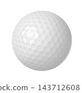 Realistic golf ball. Vector illustration 143712608