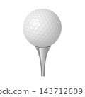 Realistic golf ball. Vector illustration 143712609