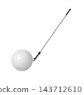Realistic golf ball. Vector illustration 143712610