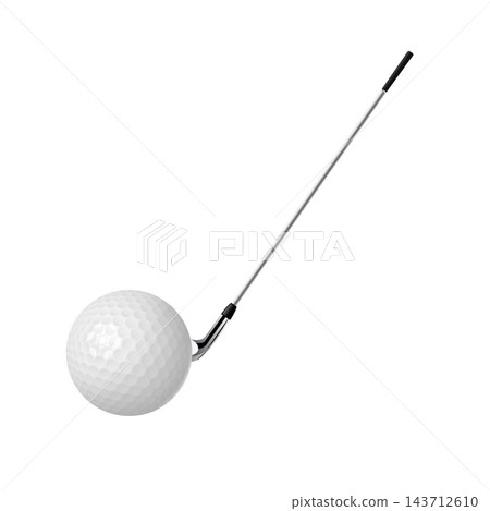 Realistic golf ball. Vector illustration Realistic golf ball. Vector illustration 143712610