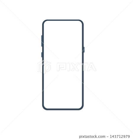 3d high quality vector smartphone mockups. Ultra realistic mobile device UI UX mockup for presentation template. Cellphone frame with blank screen isolated templates. 3d isometric illustration 143712979