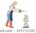 Senior women who grow flowers 143713181