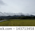 雲霧繚繞群山，映襯出金色的稻田，宛如日本鄉村田園風光。 143713458