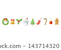 Cute Christmas line art 143714320