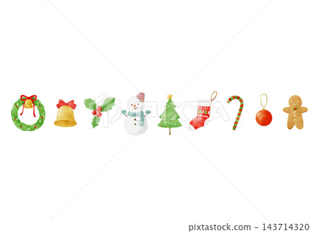 Cute Christmas line art 143714320