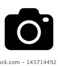 Camera silhouette icon 143714492