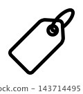 Tag line art icon 143714495